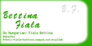 bettina fiala business card